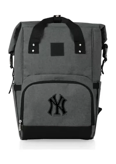 MLB New York Yankees On The Go Roll-Top Cooler Backpack