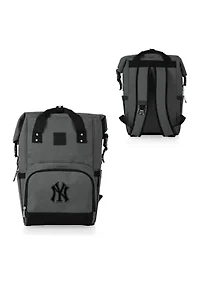 MLB New York Yankees On The Go Roll-Top Cooler Backpack