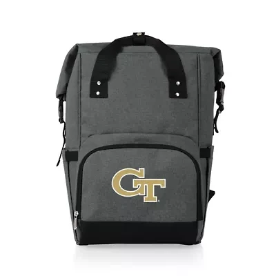 NCAA Georgia Tech Yellow Jackets On The Go Roll Top Cooler Backpack