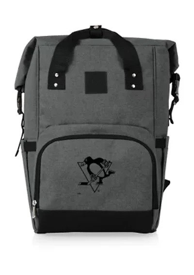 NHL Pittsburgh Penguins On The Go Roll-Top Cooler Backpack