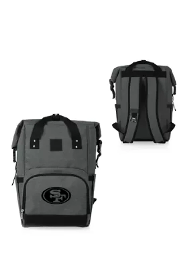 NFL San Francisco 49ers On The Go Roll-Top Cooler Backpack