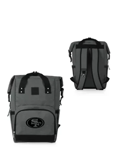 NFL San Francisco 49ers On The Go Roll-Top Cooler Backpack