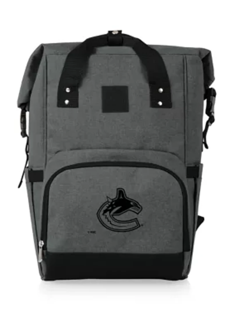 NHL Vancouver Canucks On The Go Roll-Top Cooler Backpack