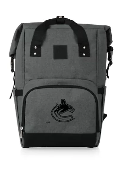 NHL Vancouver Canucks On The Go Roll-Top Cooler Backpack