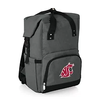 NCAA Washington State Cougars On The Go Roll Top Cooler Backpack