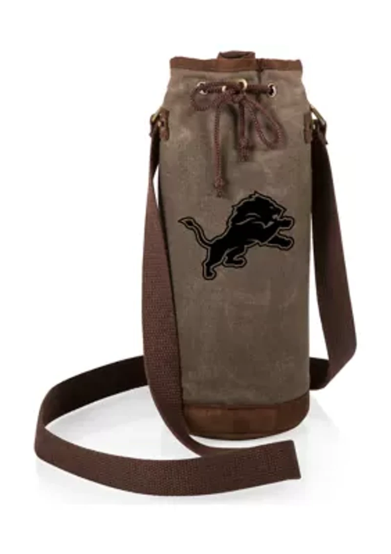 NFL Detroit Lions Waxed Canvas Wine Tote