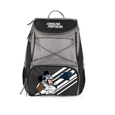 Disney NFL Cobrand Mickey Mouse & Carolina Panthers PTX Insulated Soft Cooler Backpack