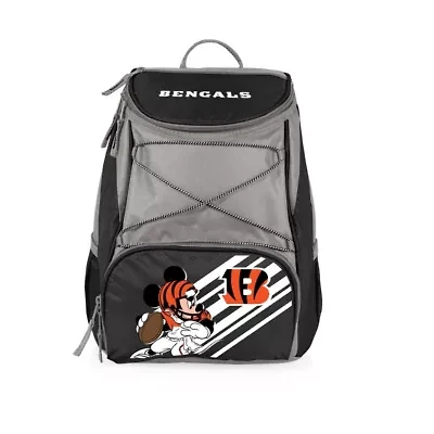 Disney NFL Cobrand Mickey Mouse & Cincinnati Bengals PTX Insulated Soft Cooler Backpack