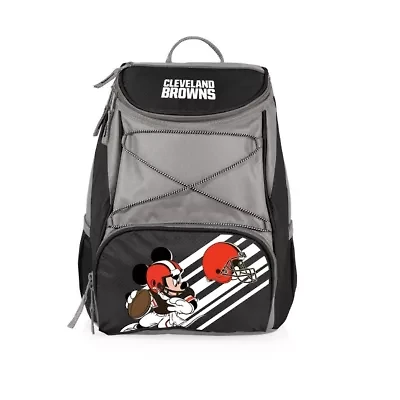 Disney NFL Cobrand Mickey Mouse & Cleveland Browns PTX Insulated Soft Cooler Backpack