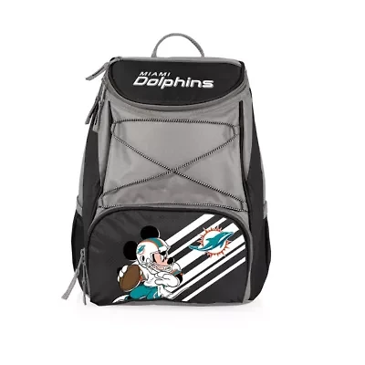 Disney NFL Cobrand Mickey Mouse & Miami Dolphins PTX Insulated Soft Cooler Backpack