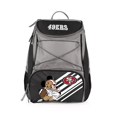 Disney NFL Cobrand Mickey Mouse & San Francisco 49ers PTX Insulated Soft Cooler Backpack