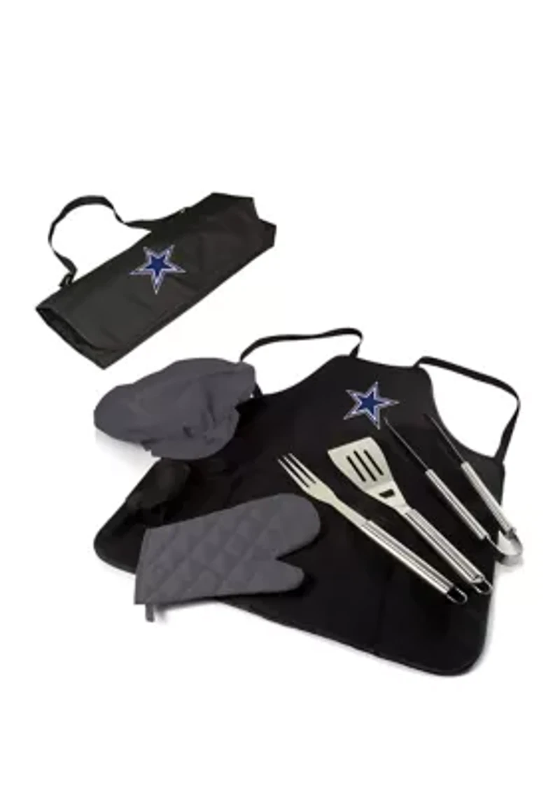 NFL Dallas Cowboys BBQ Apron Tote Pro Grill Set