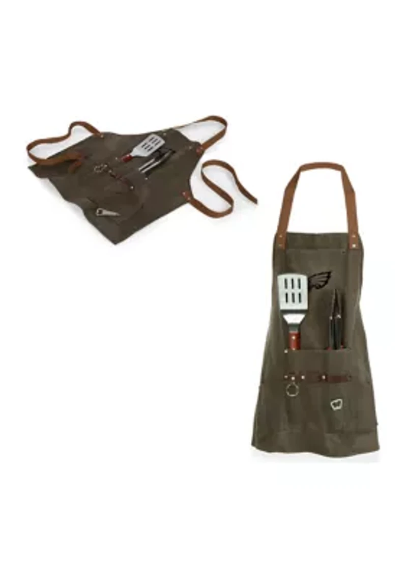 NFL Philadelphia Eagles BBQ Apron with Tools & Bottle Opener