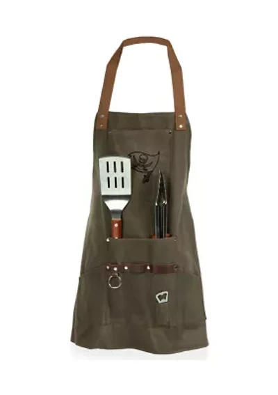 NFL Tampa Bay Buccaneers BBQ Apron with Tools & Bottle Opener