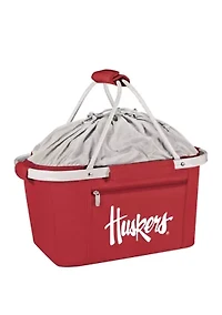  NCAA Nebraska Cornhuskers Metro Basket Collapsible Cooler Tote 