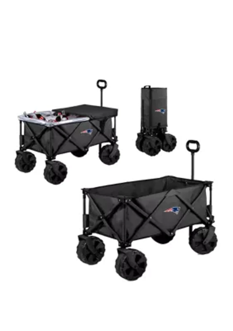 NFL New England Patriots Adventure Wagon Elite All Terrain Portable Utility Wagon