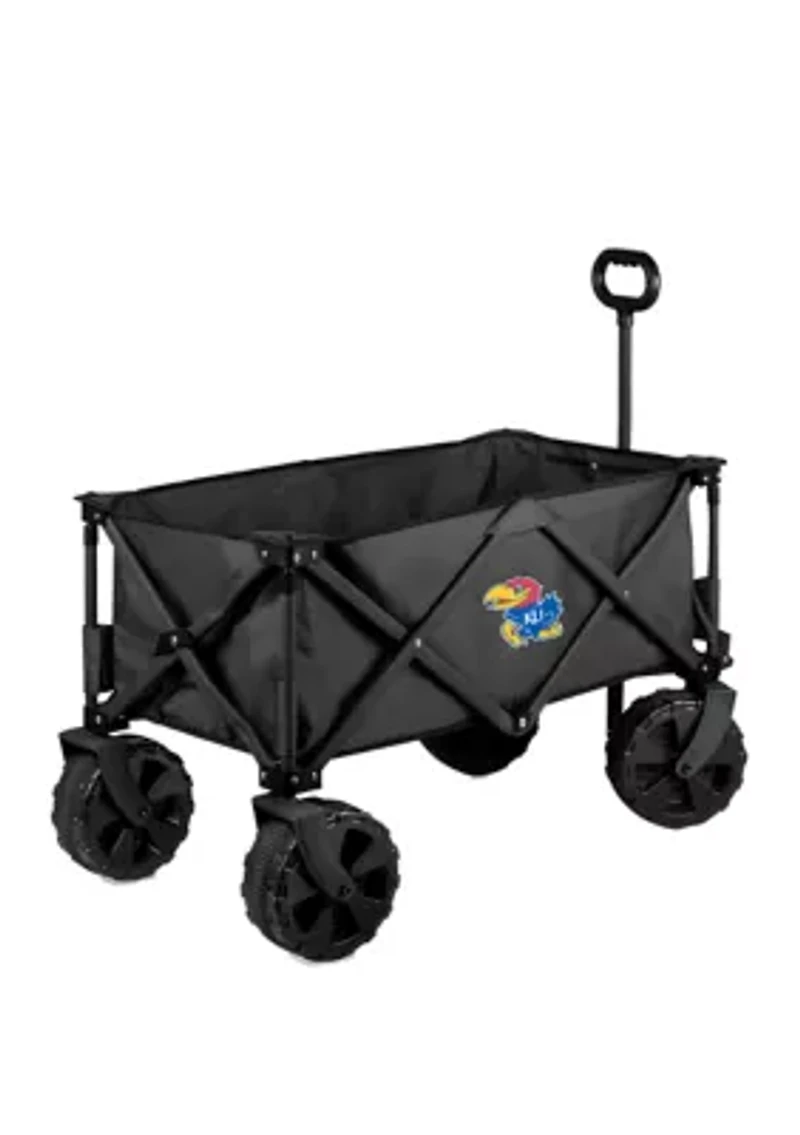 NCAA Kansas Jayhawks Adventure Wagon Elite All Terrain Portable Utility Wagon