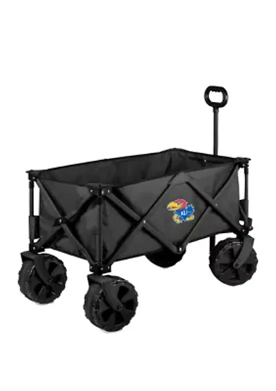 NCAA Kansas Jayhawks Adventure Wagon Elite All Terrain Portable Utility Wagon