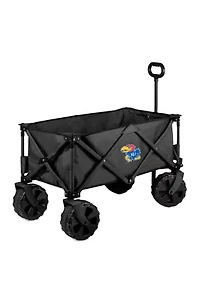 NCAA Kansas Jayhawks Adventure Wagon Elite All Terrain Portable Utility Wagon