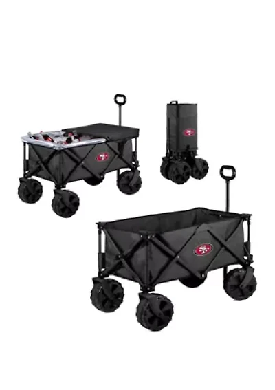 NFL San Francisco 49ers Adventure Wagon Elite All Terrain Portable Utility Wagon