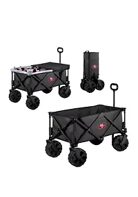 NFL San Francisco 49ers Adventure Wagon Elite All Terrain Portable Utility Wagon