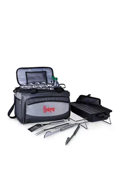  NCAA Nebraska Cornhuskers Buccaneer Portable Charcoal Grill & Cooler Tote