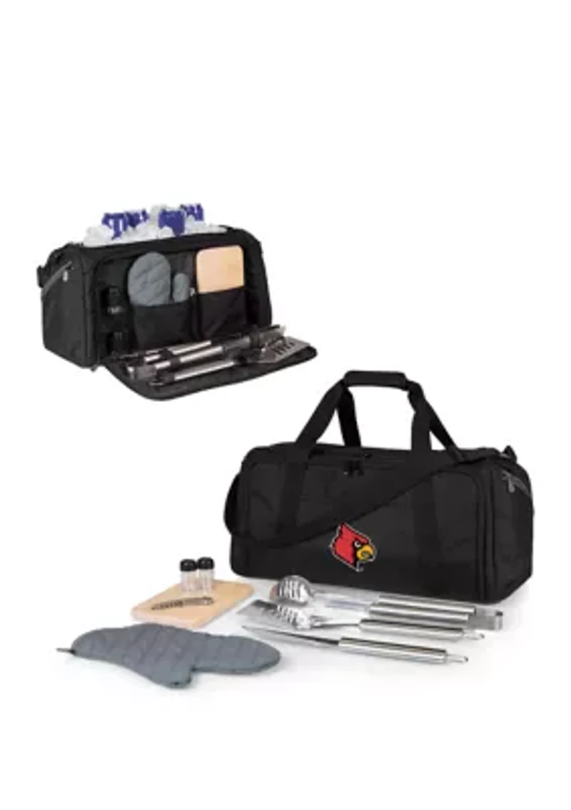 NCAA Louisville Cardinals BBQ Kit Grill Set & Cooler
