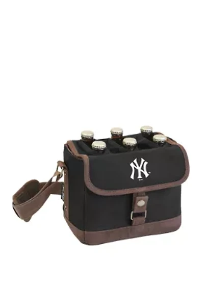 MLB New York Yankees Beer Caddy Cooler Tote with Opener