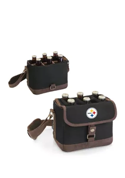 NFL Pittsburgh Steelers Beer Caddy Cooler Tote with Opener