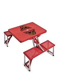 NCAA Cornell Big Red Picnic Table Portable Folding Table with Seats