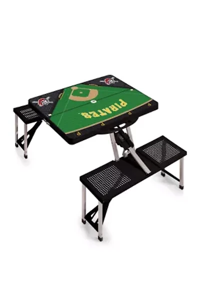 MLB Pittsburgh Pirates Picnic Table Portable Folding Table with Seats