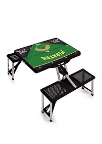 MLB Pittsburgh Pirates Picnic Table Portable Folding Table with Seats