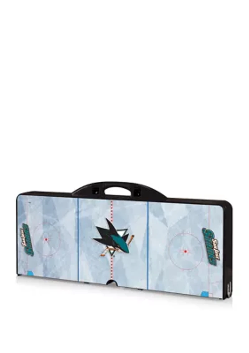 NHL San Jose Sharks Picnic Table Portable Folding Table with Seats
