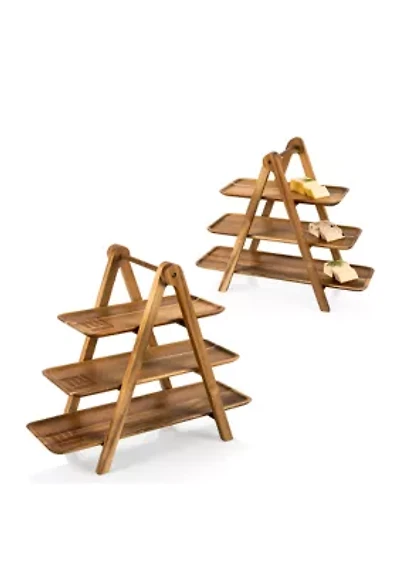 NFL New York Giants Serving Ladder - 3 Tiered Serving Station