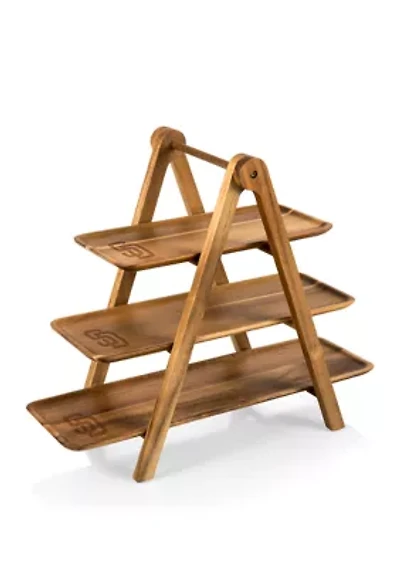 MLB San Diego Padres Serving Ladder - 3 Tiered Serving Station