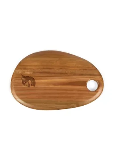 NCAA USC Trojans Pebble Shaped Acacia Serving Board 