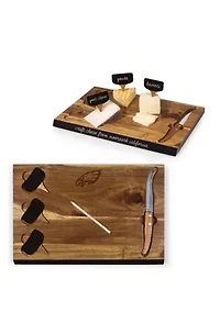 NFL Philadelphia Eagles Delio Acacia Cheese Cutting Board & Tools Set