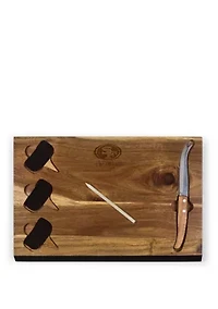 NFL San Francisco 49ers Delio Acacia Cheese Cutting Board & Tools Set