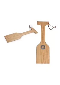 NFL Pittsburgh Steelers Hardwood BBQ Grill Scraper with Bottle Opener