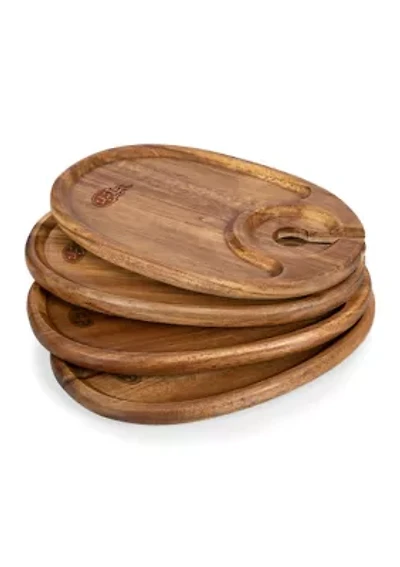 NFL Tennessee Titans Wine Appetizer Plate Set Of 4