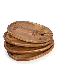 NFL Tennessee Titans Wine Appetizer Plate Set Of 4