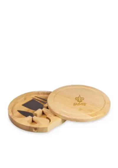 New Orleans Saints Brie Cheese Board and Tools Set