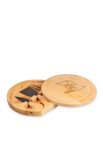 Tampa Bay Buccaneers Brie Cheese Board and Tools Set