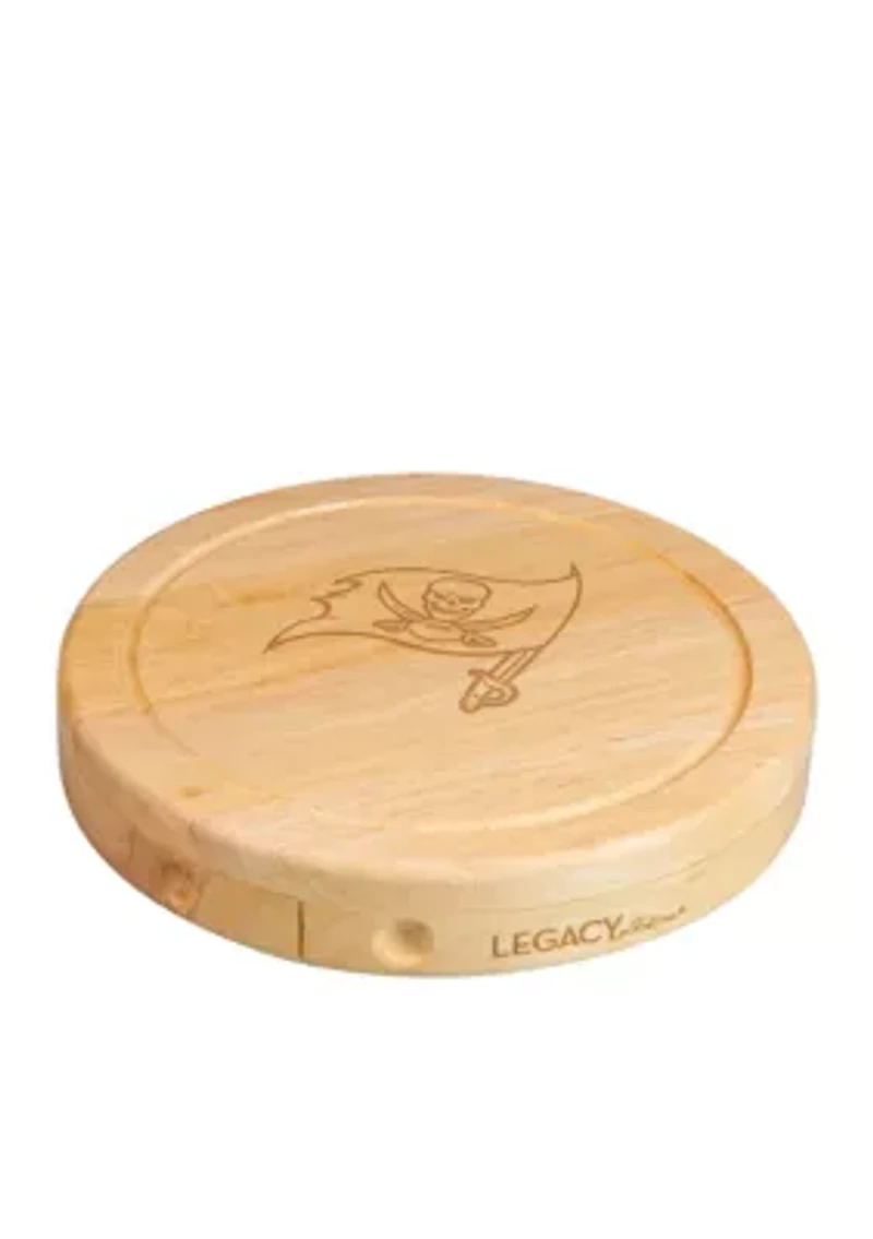 Tampa Bay Buccaneers Brie Cheese Board and Tools Set