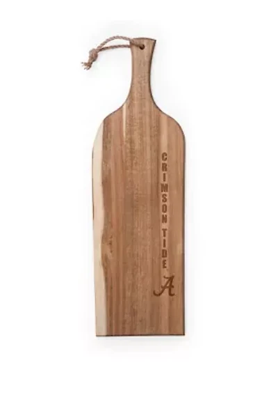 NCAA Alabama Crimson Tide Artisan 24 Inch Acacia Serving Plank and Cutting Board