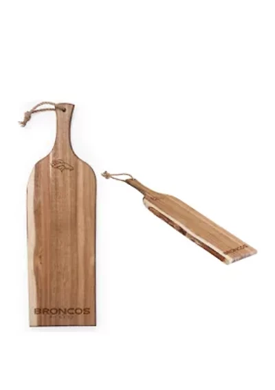 NFL Denver Broncos Artisan 24 Inch Acacia Serving Plank & Cutting Board