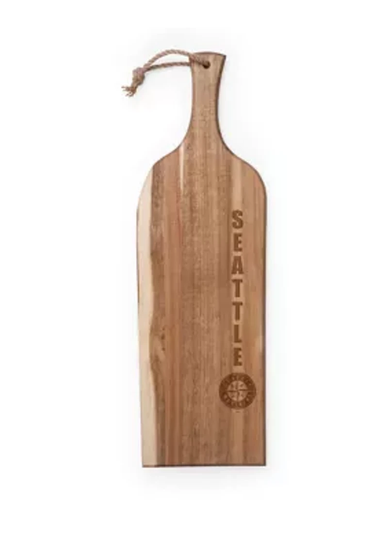 MLB Seattle Mariners Artisan 24 Inch Acacia Serving Plank