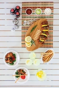 NCAA Touchdown! Football Cutting Board & Serving Tray, (Bamboo)