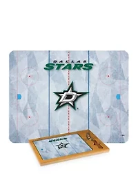 NHL Dallas Stars Icon Glass Top Cutting Board & Knife Set