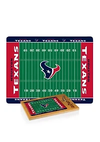 NFL Houston Texans Icon Glass Top Cutting Board & Knife Set